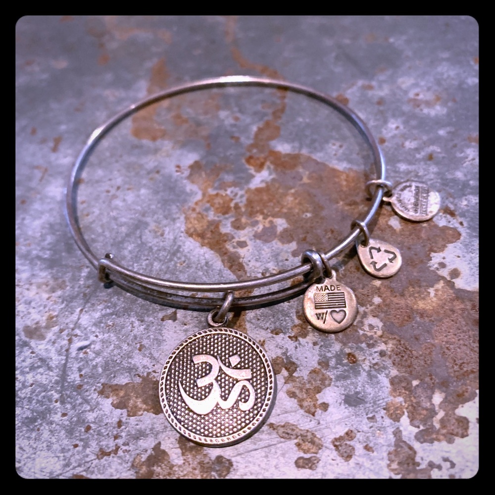 ALEX AND ANI silver OM bracelet